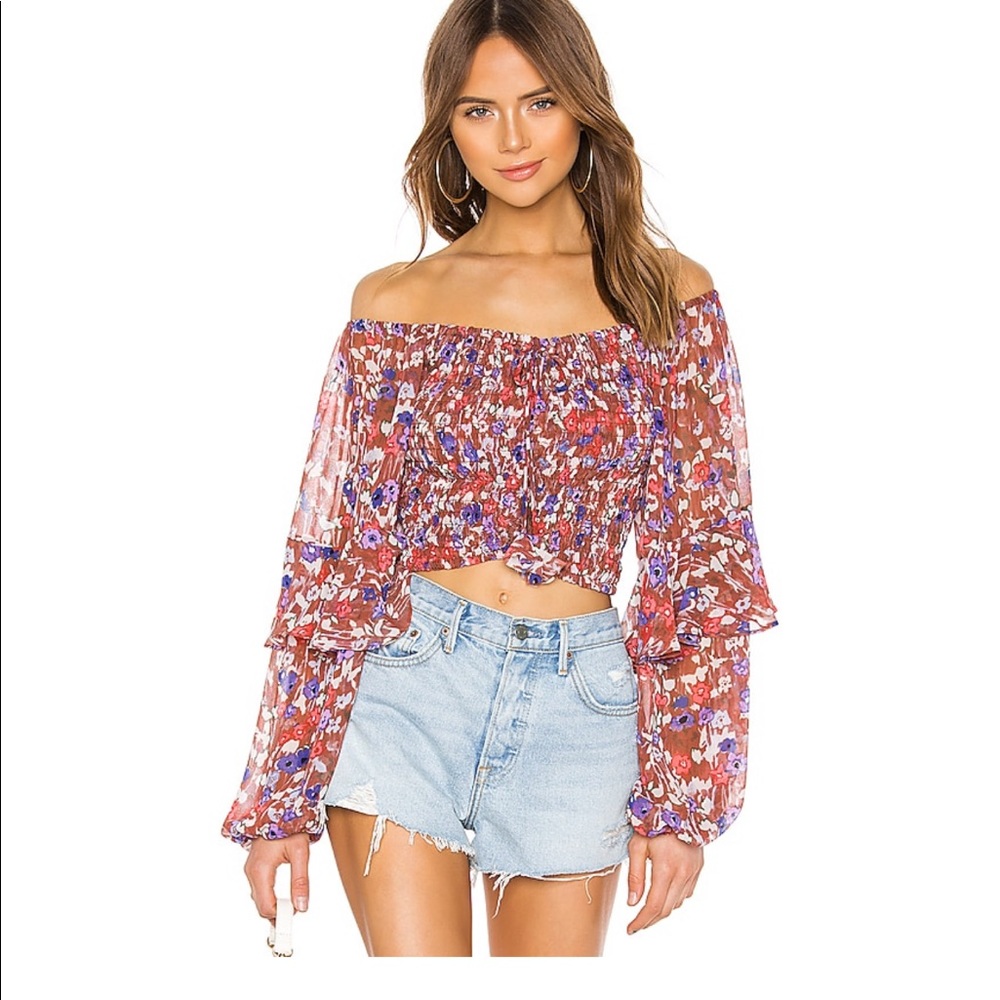 Misa Los Angeles X revolve off the shoulder top